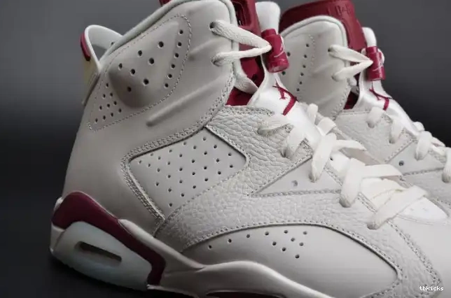 Rep TBK 6 Jordan 384664-116 Air Maroon Retro white 0611